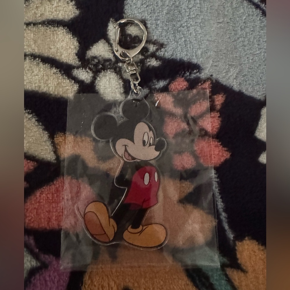 Mickey Mouse Keychain - Red and Black